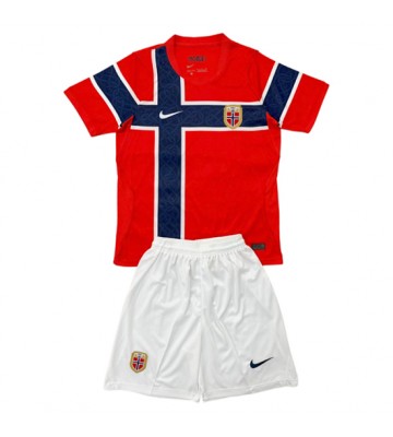 Norge Hemmaställ Barn VM 2026 Kortärmad (+ Korta byxor)